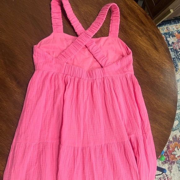 Skies Are Blue - Cross back tiered maxi dress  size S - Picture 5 of 9